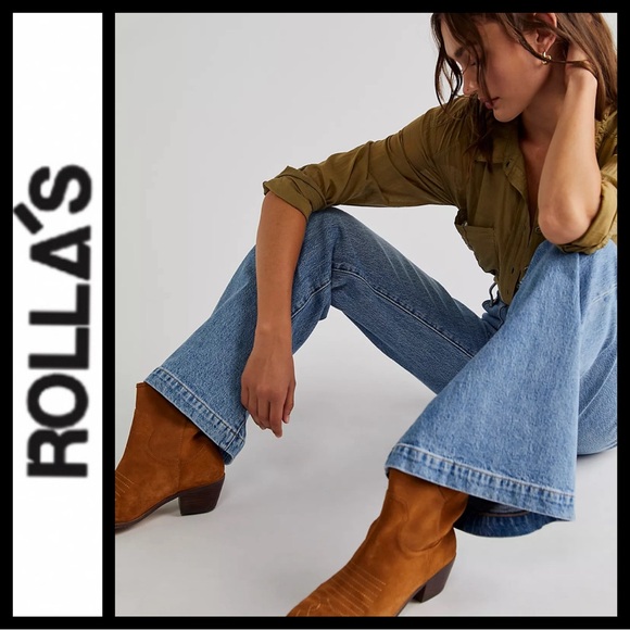 🎉SALE🎉NWT ⭐️HP Rolla’s High Rise Flare Jeans - Picture 2 of 11